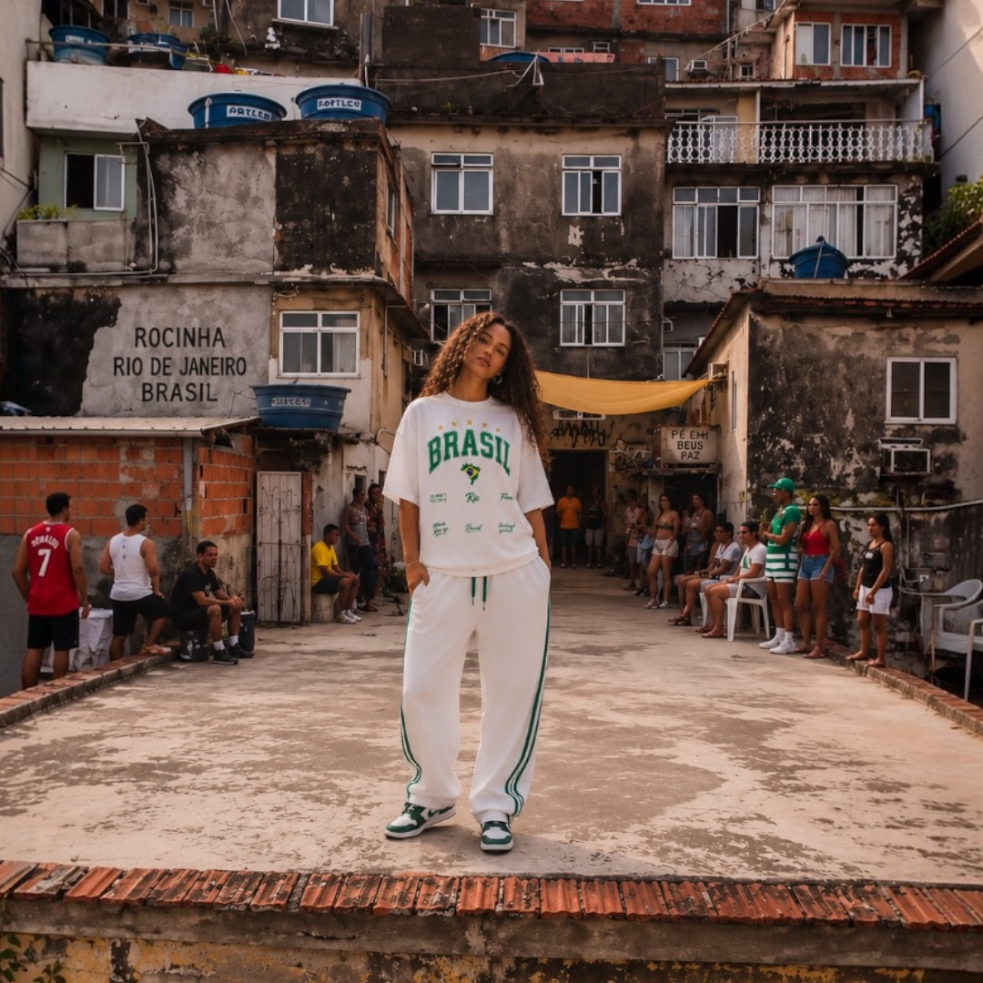 Brasil Favela Oversized Tee | Premium Streetwear – R3CEIVED
