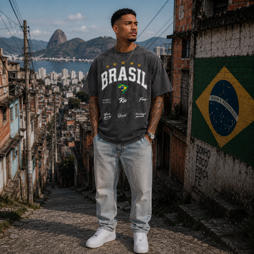 Brasil Favela edition - Oversized Shirt .