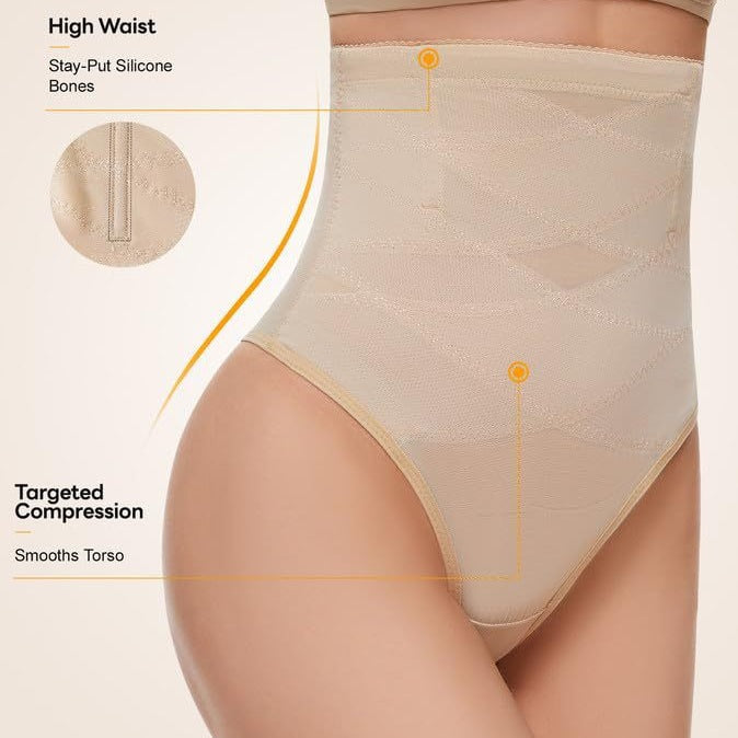 Invisible waist thong  - High Waist Shapewear