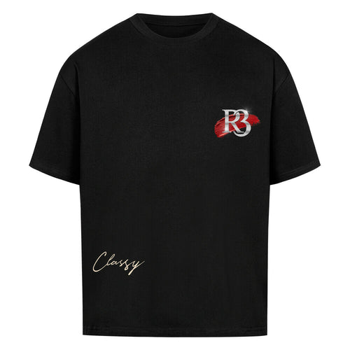 Classy in Paris Oversized T-Shirt worn on-body – Black