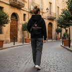 L’Atelier R3CEIVED Paris Oversized Zipper Hoodie Rose Gold