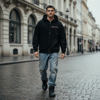 L’Atelier R3CEIVED Paris Oversized Zipper Hoodie Rose Gold