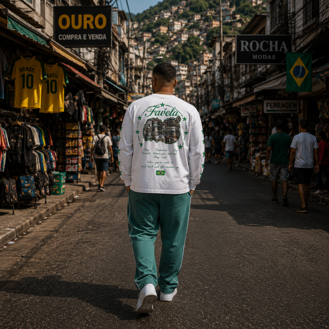 Long Sleeve – Brasil Favela Edition | R3CEIVED(Normal fit)