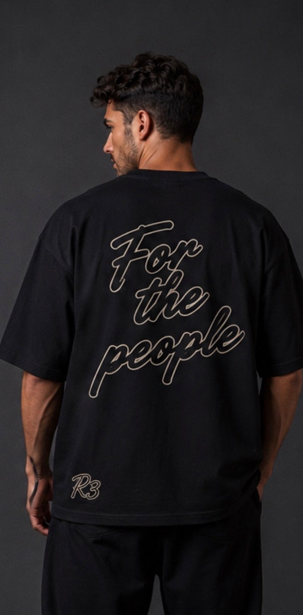 FOR THE PEOPLE Oversized T-Shirt R3