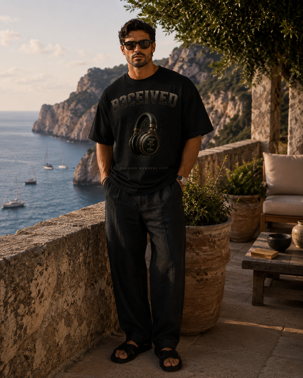 FMC a DJ piece oversized T