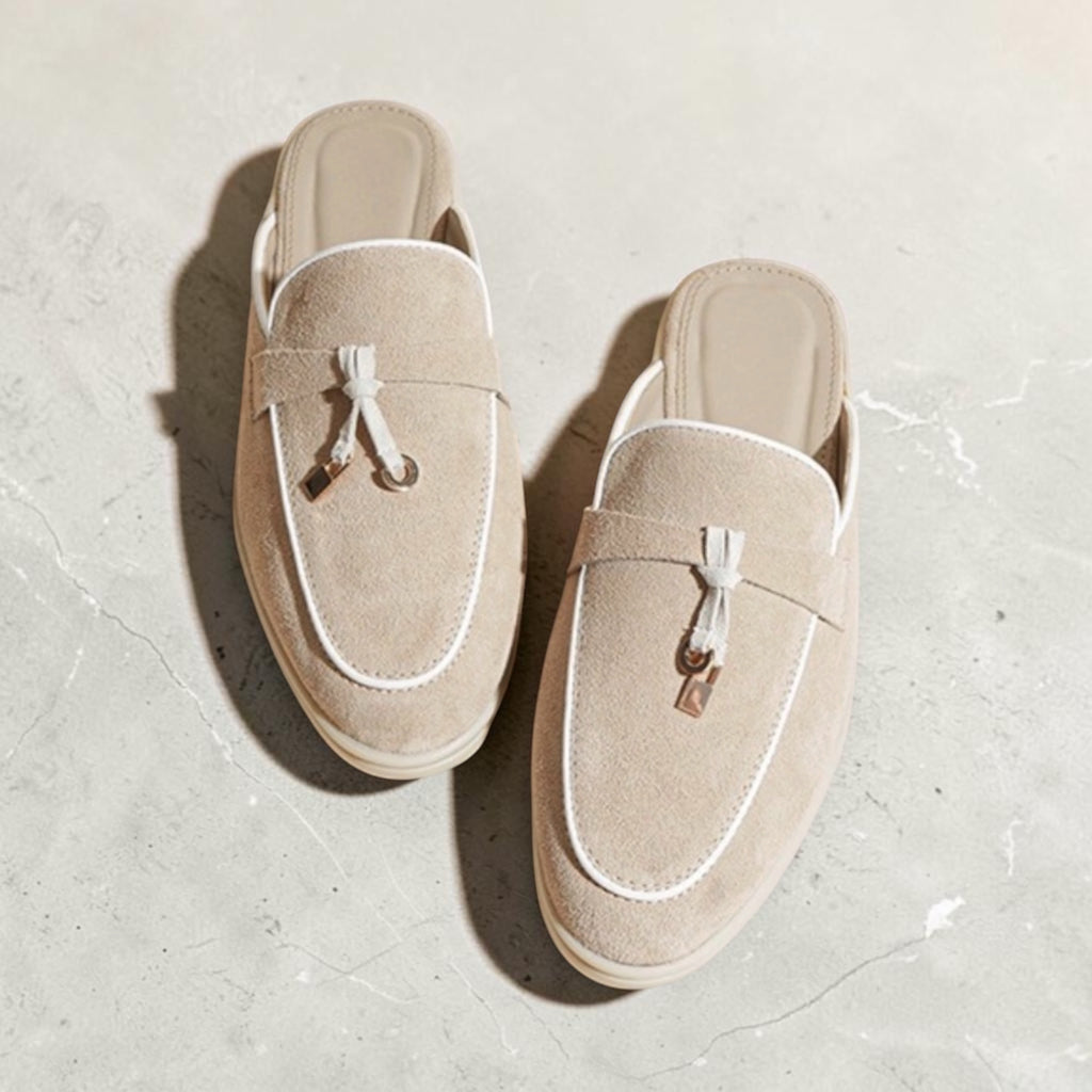 R3CEIVED Saint-Tropez Suede Mule Loafers( woman)