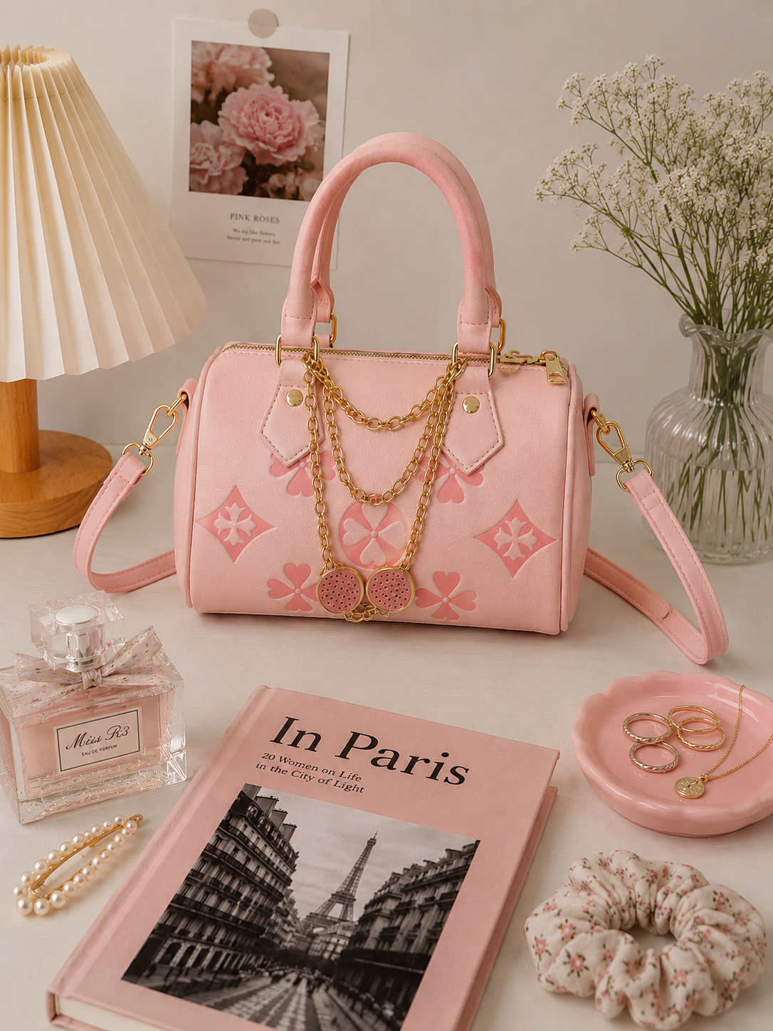 R3CEIVED Je Taime  Paris Handbag
