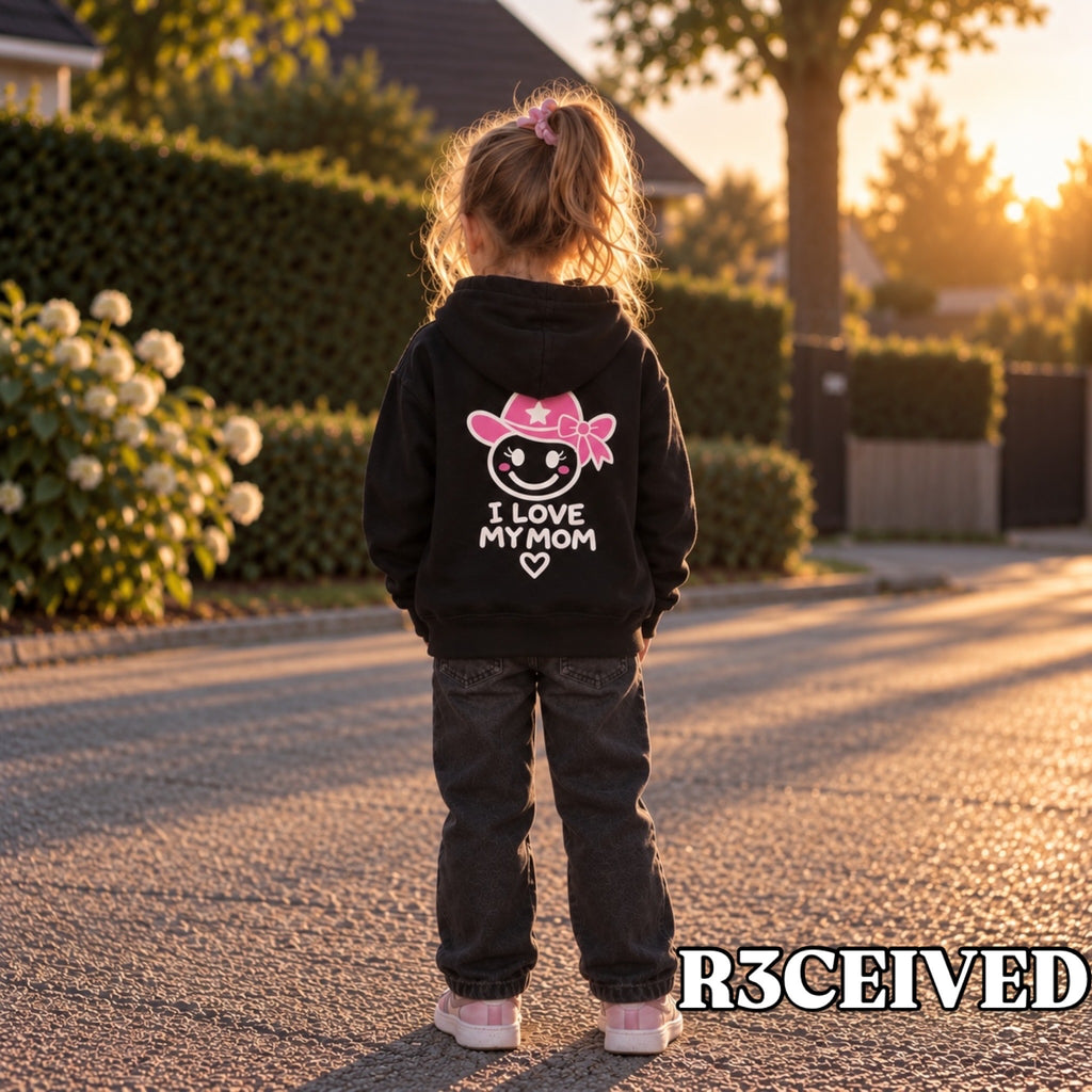 I Love My Mom | R3CEIVED Kids Hoodie