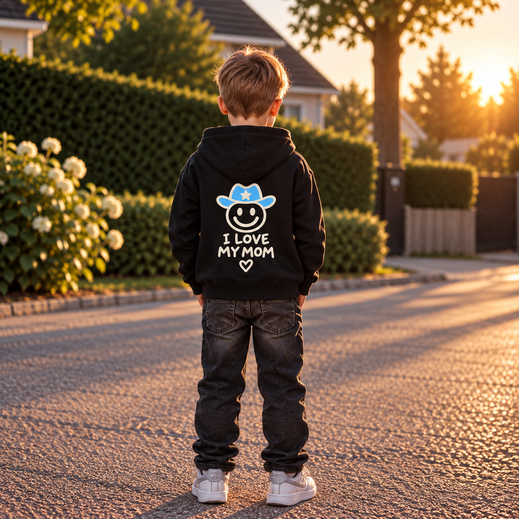 I Love My Mom | R3CEIVED Kids Hoodie (Boys)