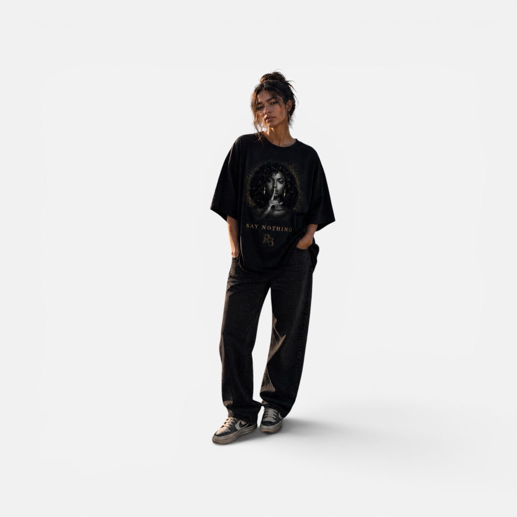 SAY NOTHING 3/3 Oversized Trilogy Shirt | R3CEIVED