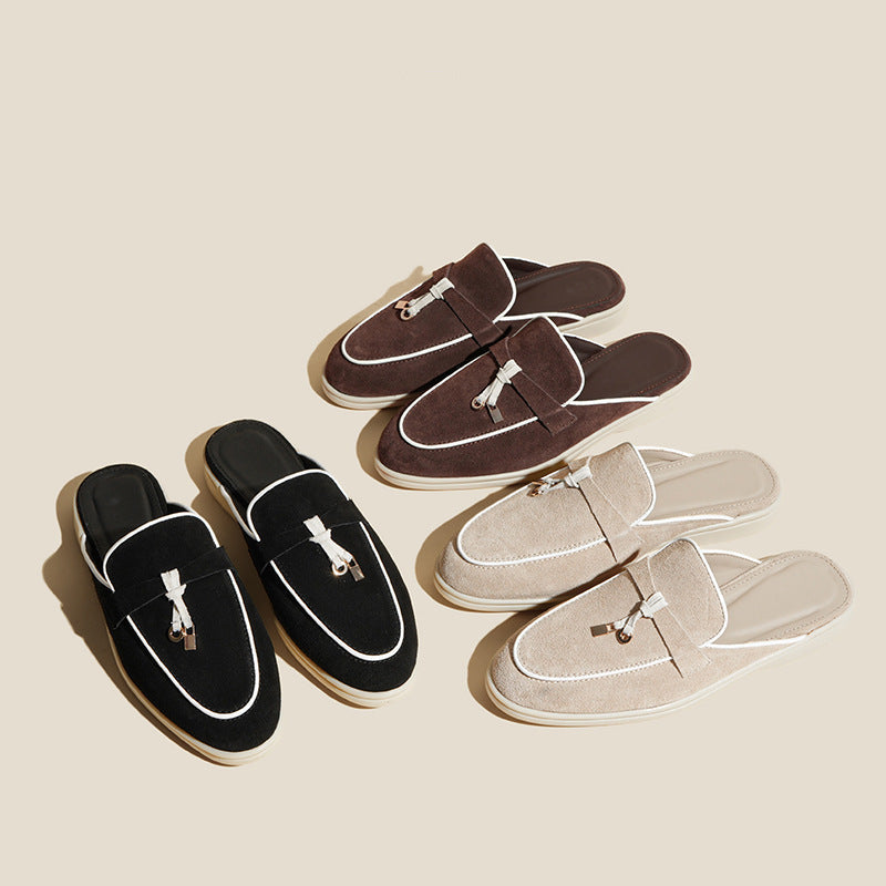 R3CEIVED Saint-Tropez Suede Mule Loafers( woman)