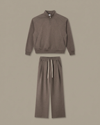 Belgravia Half-Zip Set Coffee