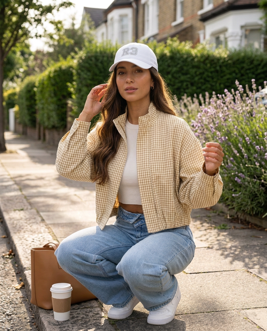 Carreau Jacket in Butter with white R3 cap