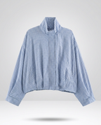 Carreau Jacket in Sky Blue – studio