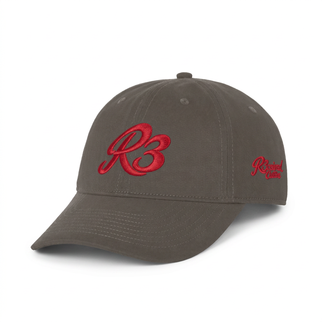 R3ceived Couture R3 Cap Red Grey Green
