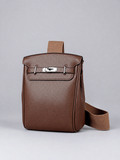 Sinclair brown sling bag - studio product photo