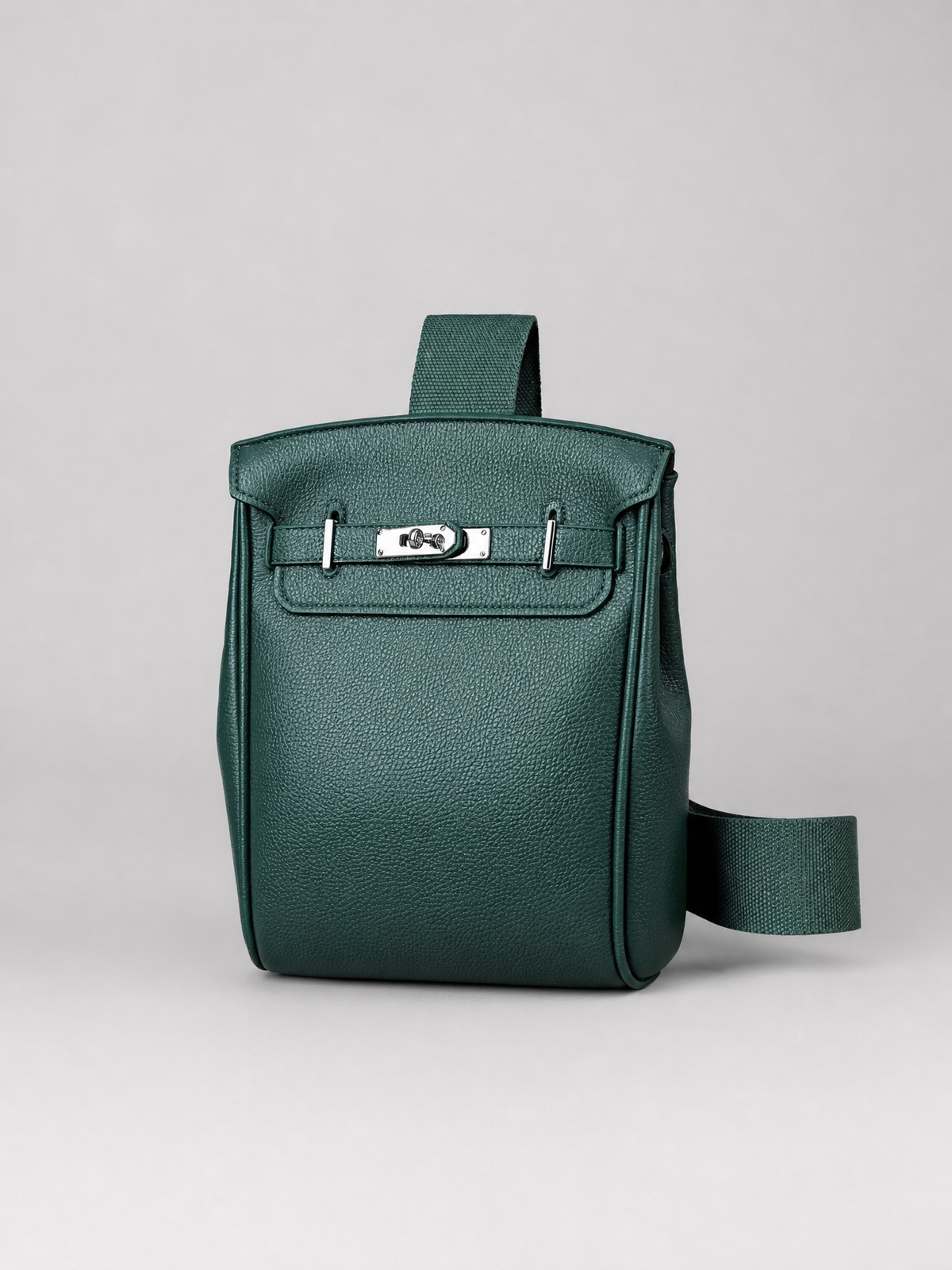 Sinclair green sling bag - studio product photo