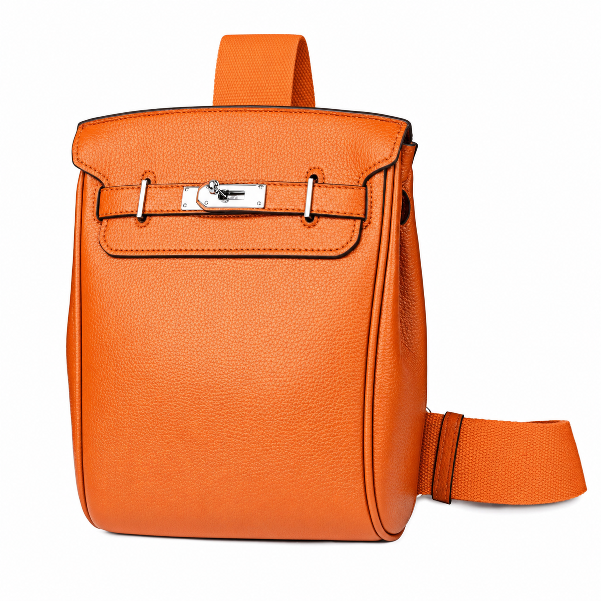 Sinclair orange sling bag - studio product photo