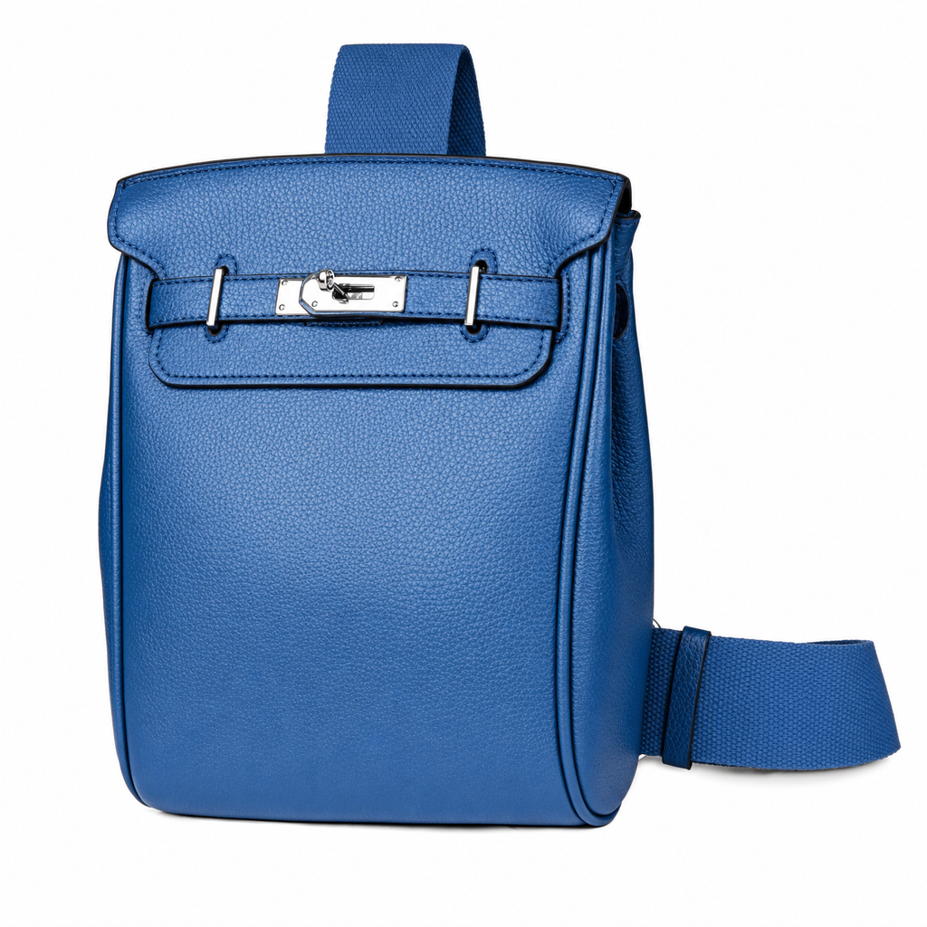 Sinclair blue sling bag - studio product photo