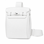 Sinclair white sling bag - studio product photo