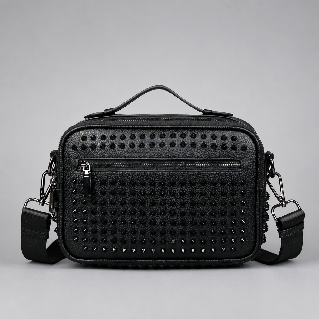 R3CEIVED Rivet Crossbody Bag - front detail