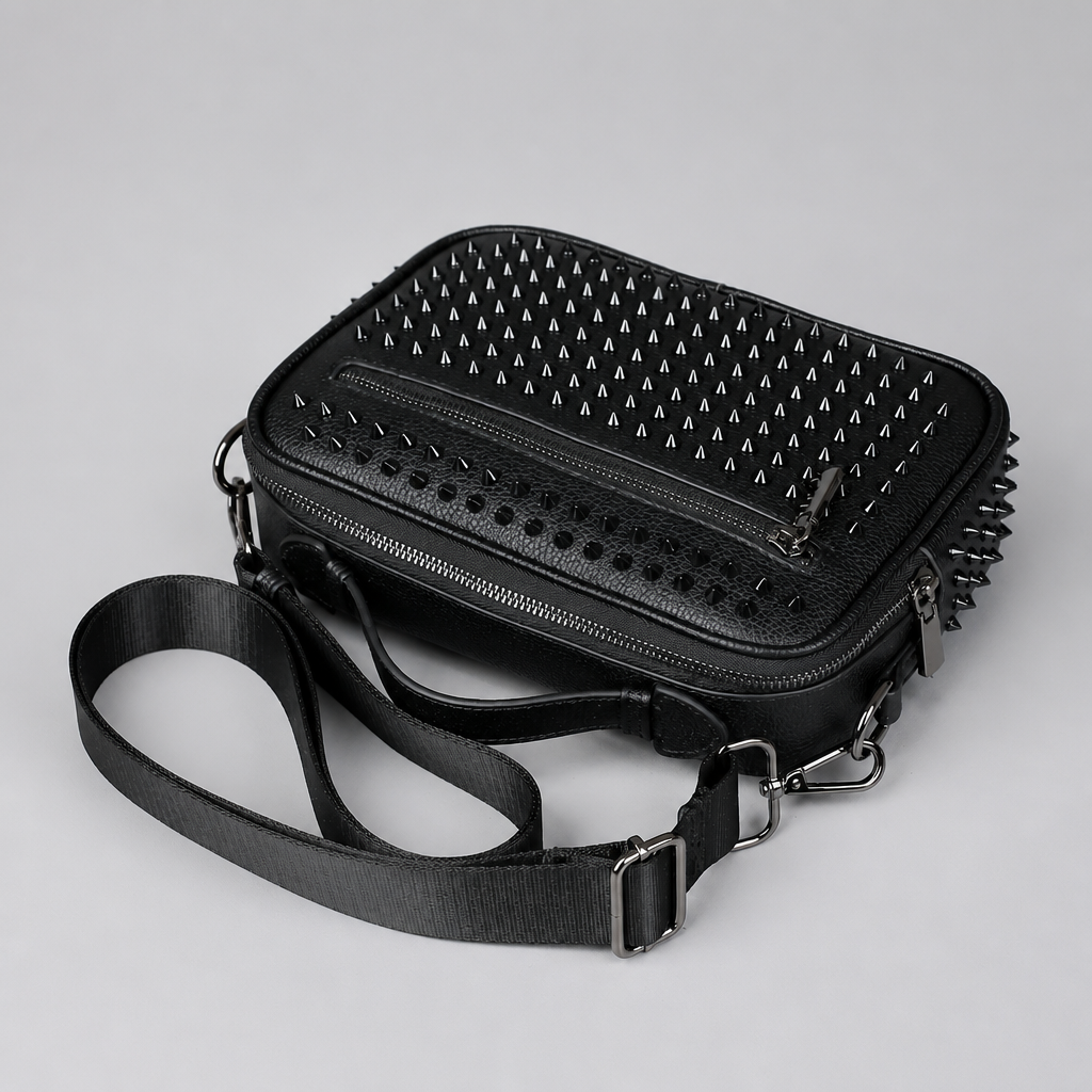 R3CEIVED Rivet Crossbody Bag - hardware detail