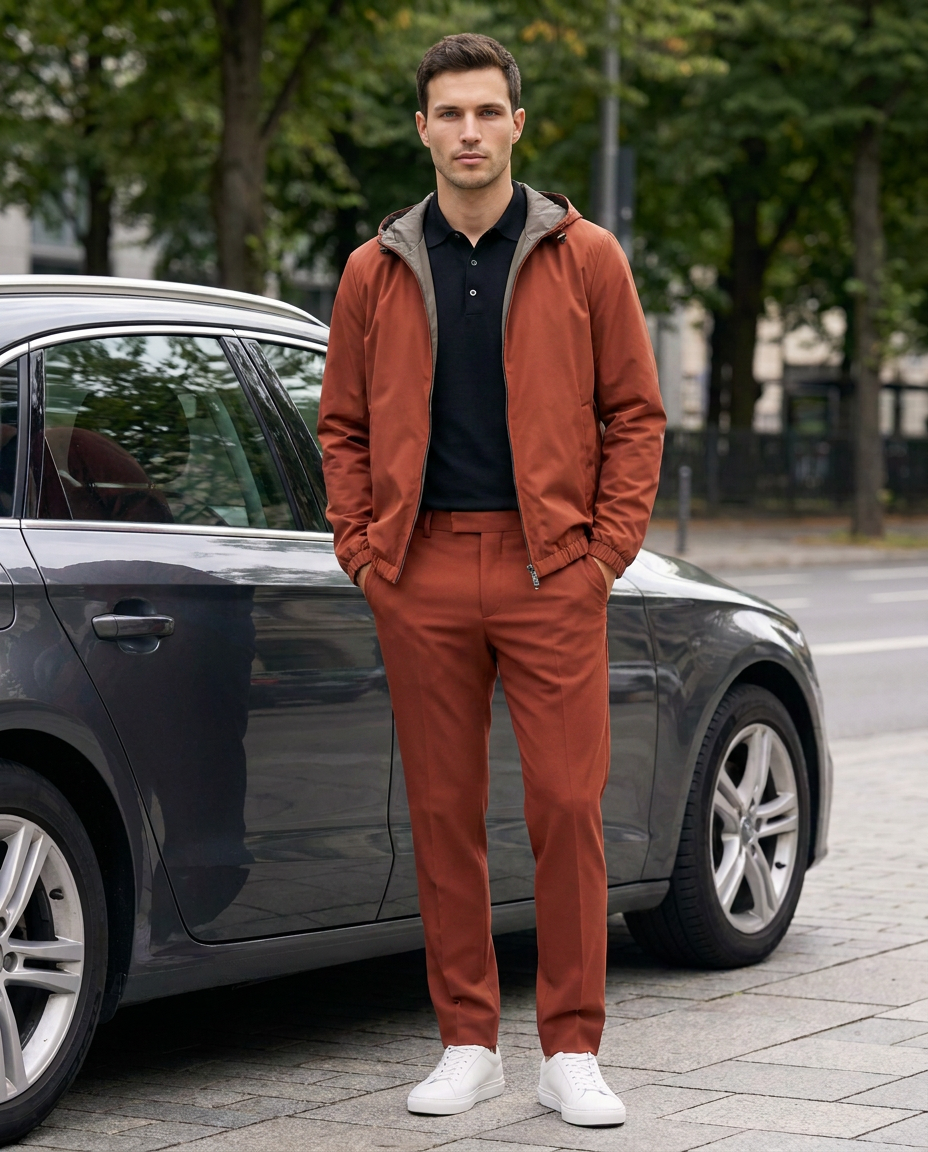 R3 Mille Jacket lifestyle exotic model roodoranje v2