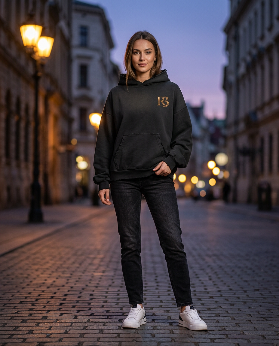R3CEIVED Mother & Son hoodie - model voorkant