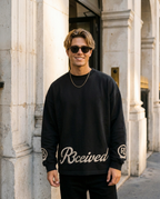 R3CEIVED Circle of Life long sleeve top Black - male lifestyle full body sunglasses