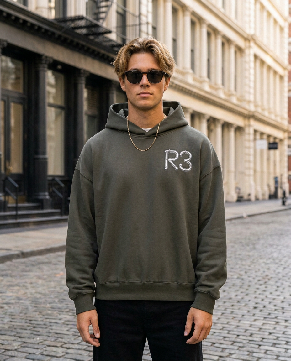 Isaiah 60:22 Hoodie Charcoal Gray - male lifestyle front