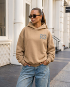 Isaiah 60:22 Hoodie Camel - female lifestyle front