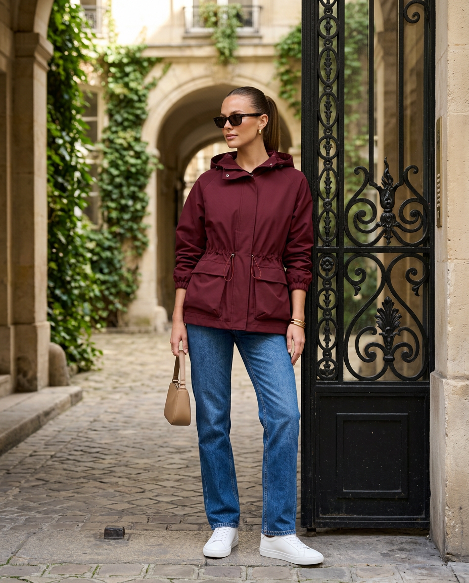 R3 Paris City Jacket - Burgundy