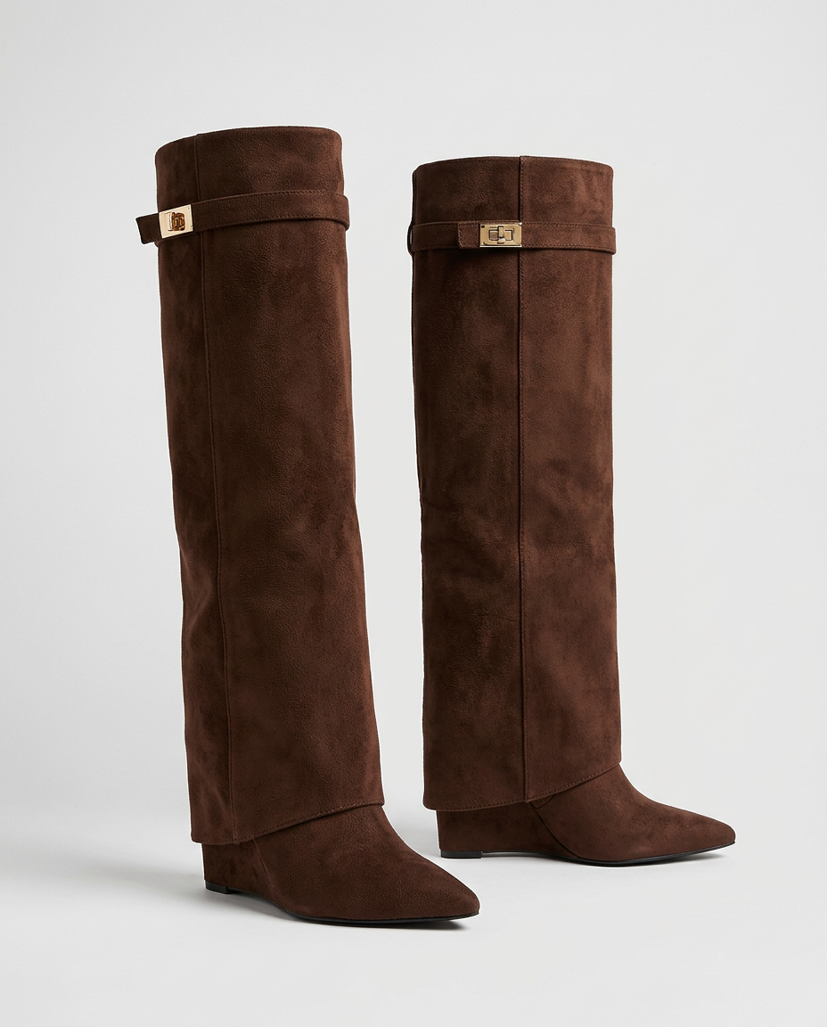 Monaco Boots in Dark Brown