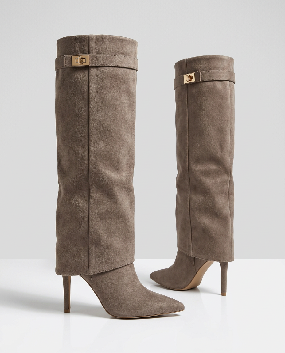 Monaco Boots in Taupe
