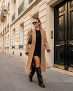 Monaco Boots in Black - Paris street look