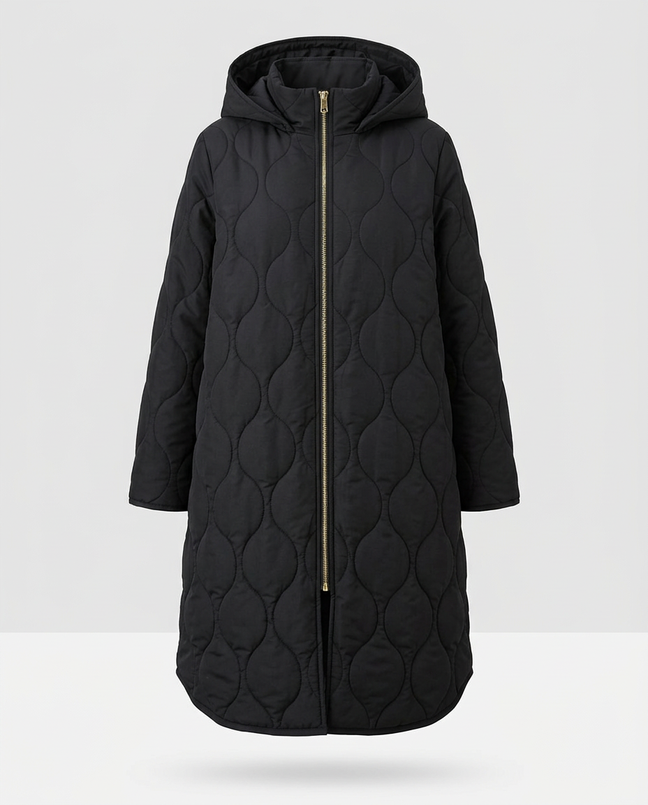 Chamonix Quilted Coat - Black