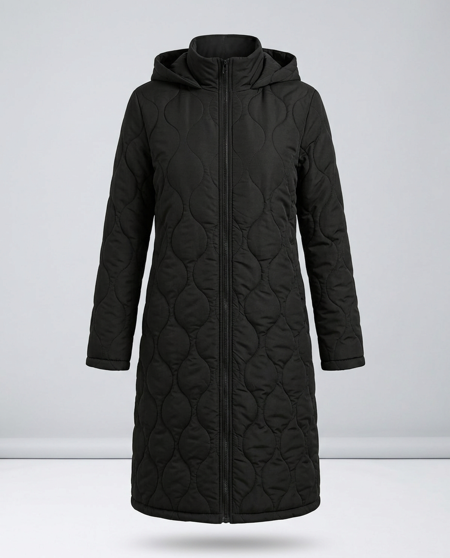 St. Moritz Maxi Coat - Black
