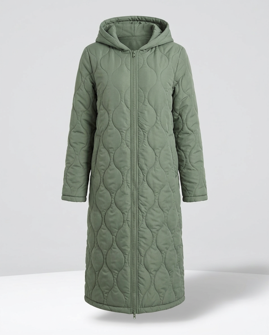 St. Moritz Maxi Coat - Army Green