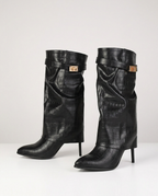 Cannes Boots - Black Croc