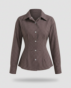 Margaux Shirt in Tobacco, studio