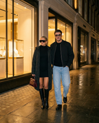 Mayfair Sunglasses in Black and Taupe