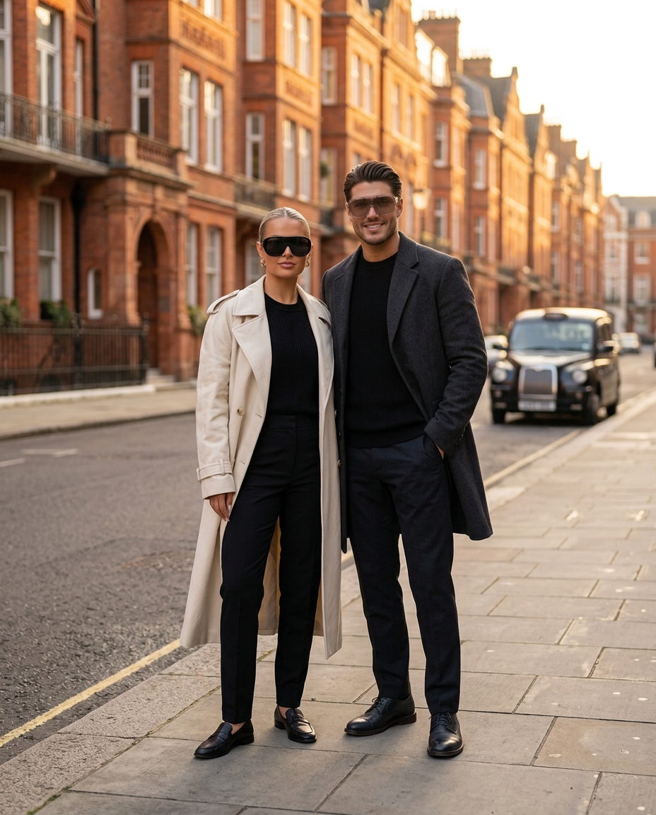 Mayfair Sunglasses in Black and Taupe