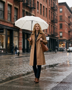 R3ceived Polka Dot Umbrella White in New York