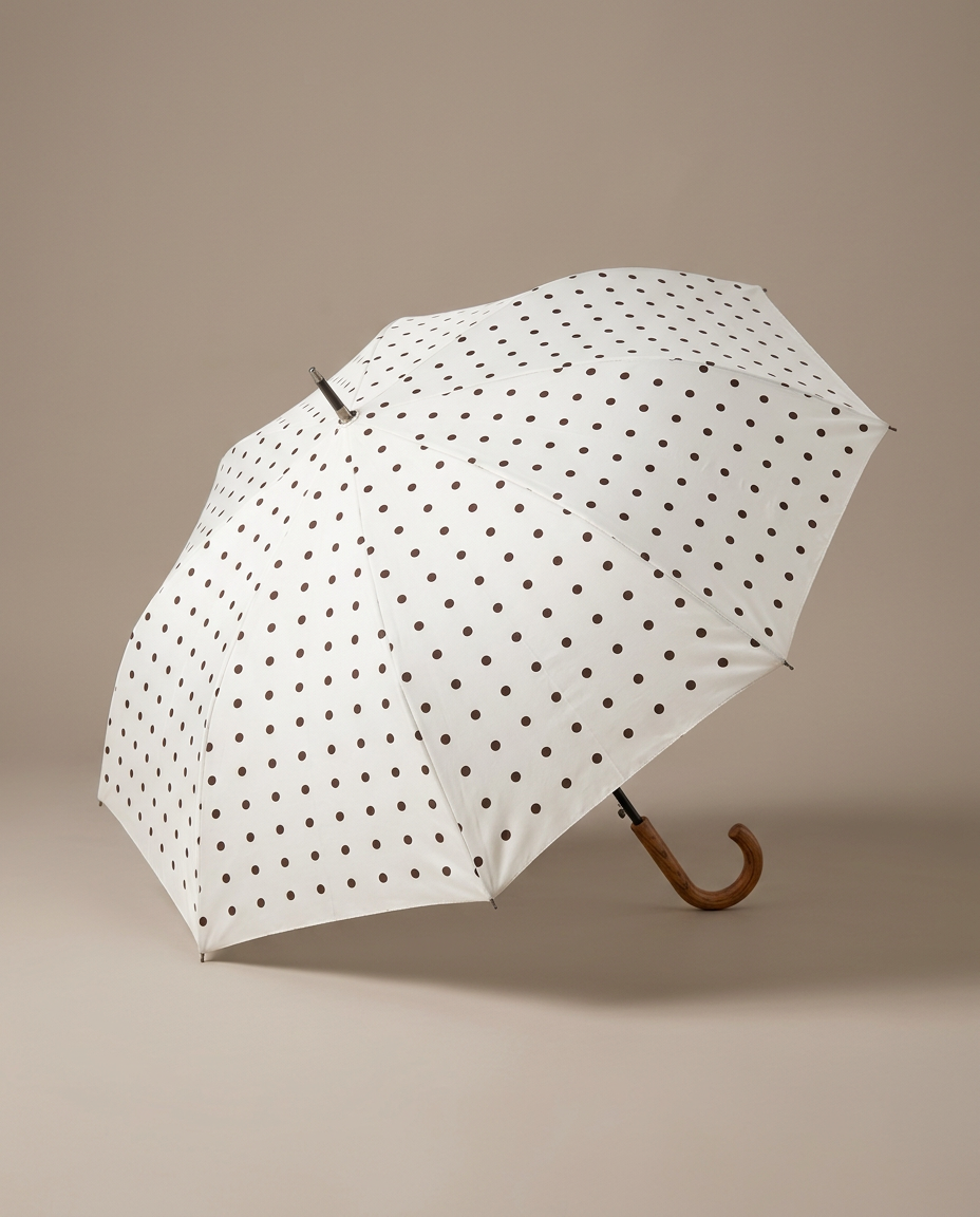R3ceived Polka Dot Umbrella White