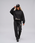 R3CEIVED Signature Hoodie in Black – women, studio