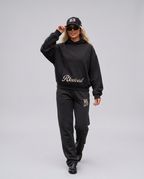 R3CEIVED Signature Hoodie in Black – women, studio
