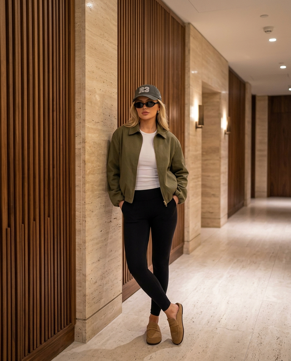 Sloane Cropped Jacket in Olive
