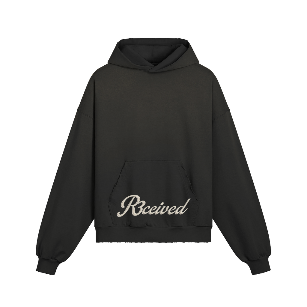 R3CEIVED Signature Hoodie in Black