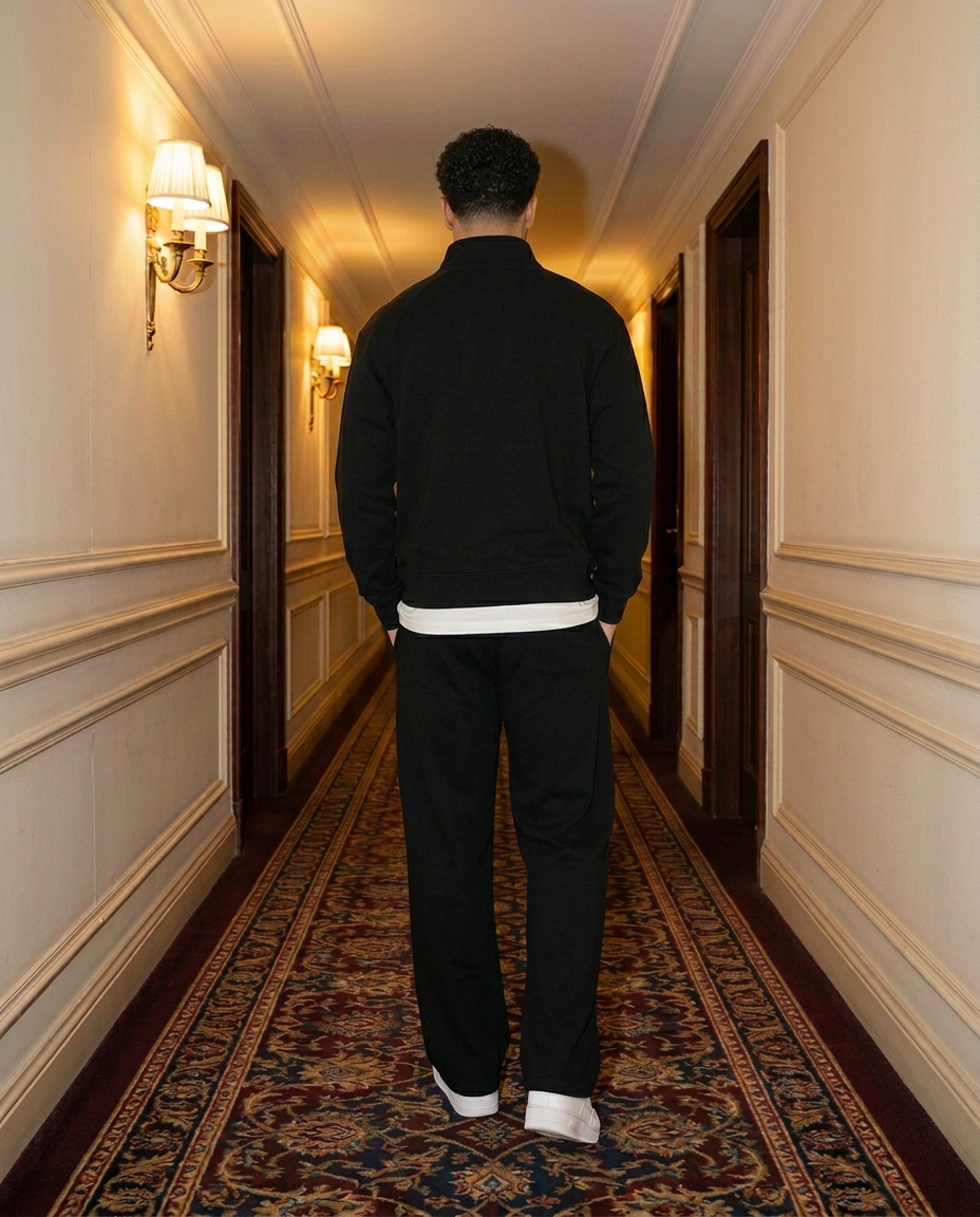 R3 Old Money Tracksuit Black back