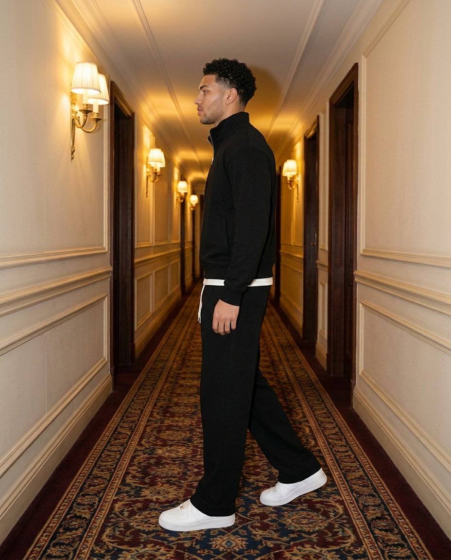 R3 Old Money Tracksuit Black side